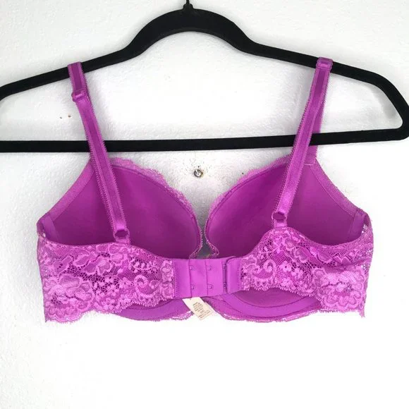 Victoria's Secret Dream Angels Purple Lacy Crystal / Lined Demi 34D Bra - Picture 5 of 5